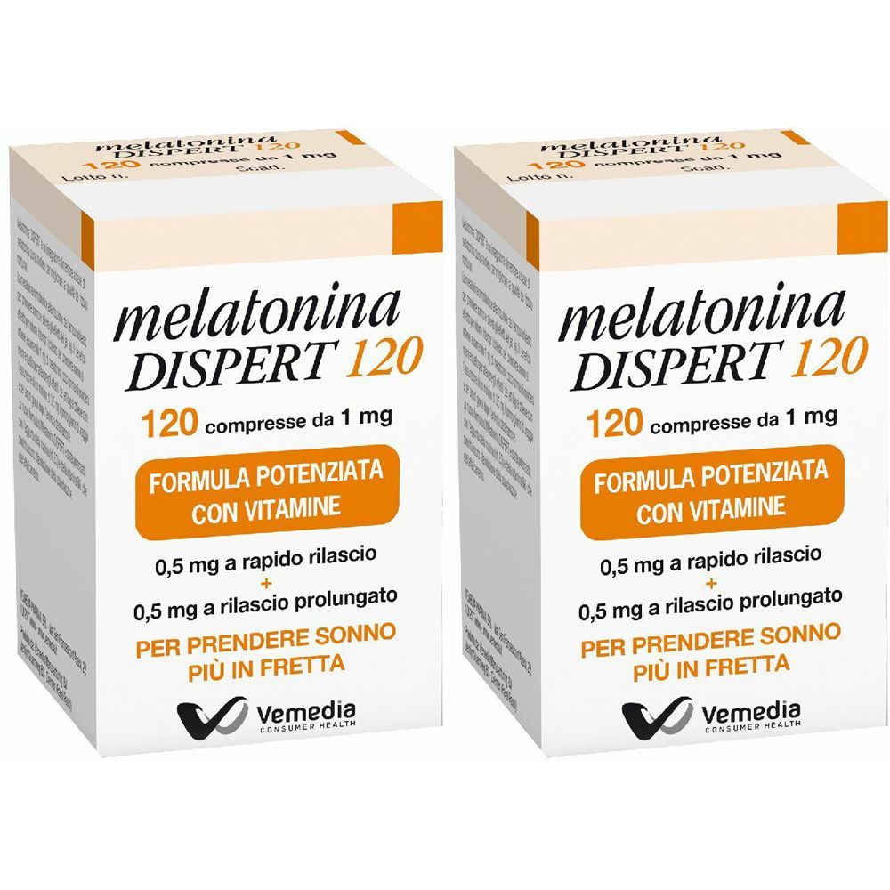melatonina DISPERT 120 Set da 2