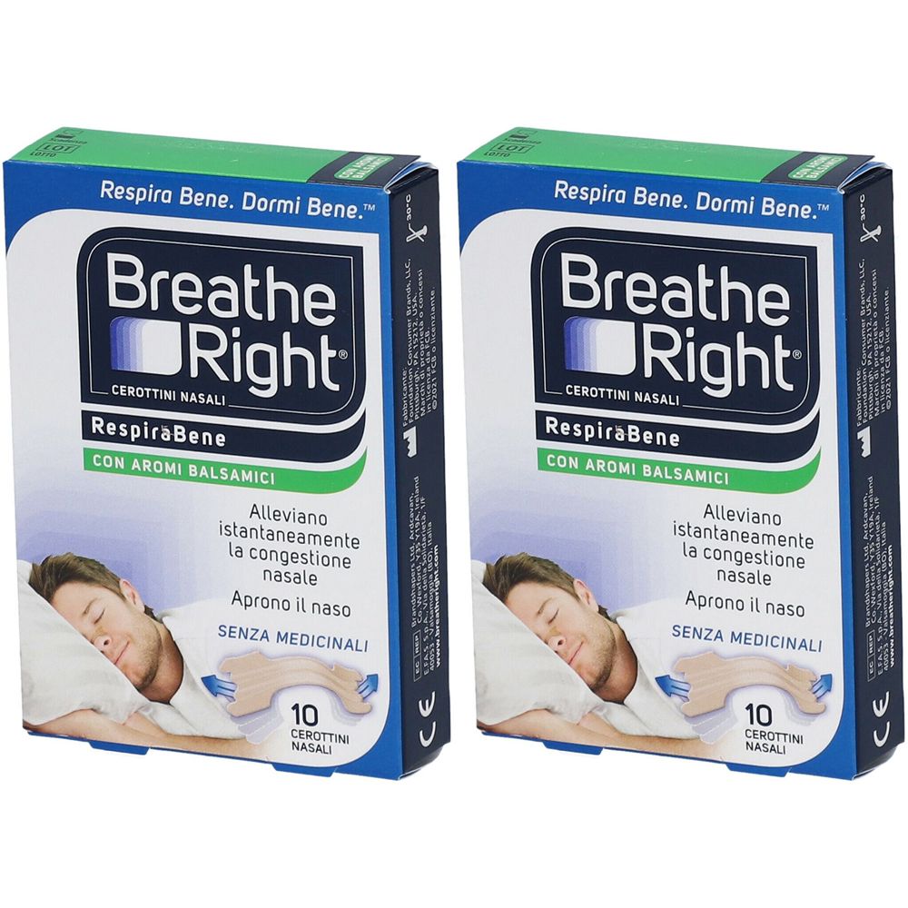 Image of Breathe Right® RespiraBene Con Aromi Balsamici Set da 2