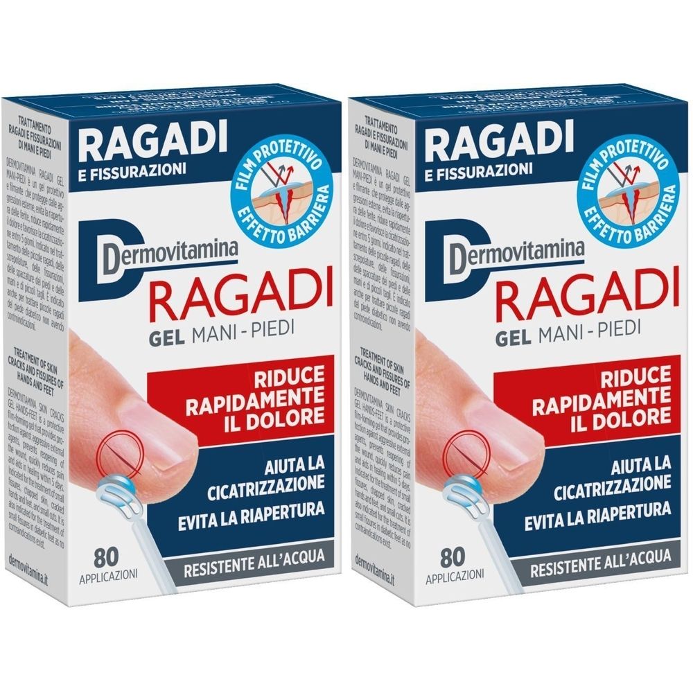 Dermovitamina Ragadi Gel Mani-Piedi Set da 2