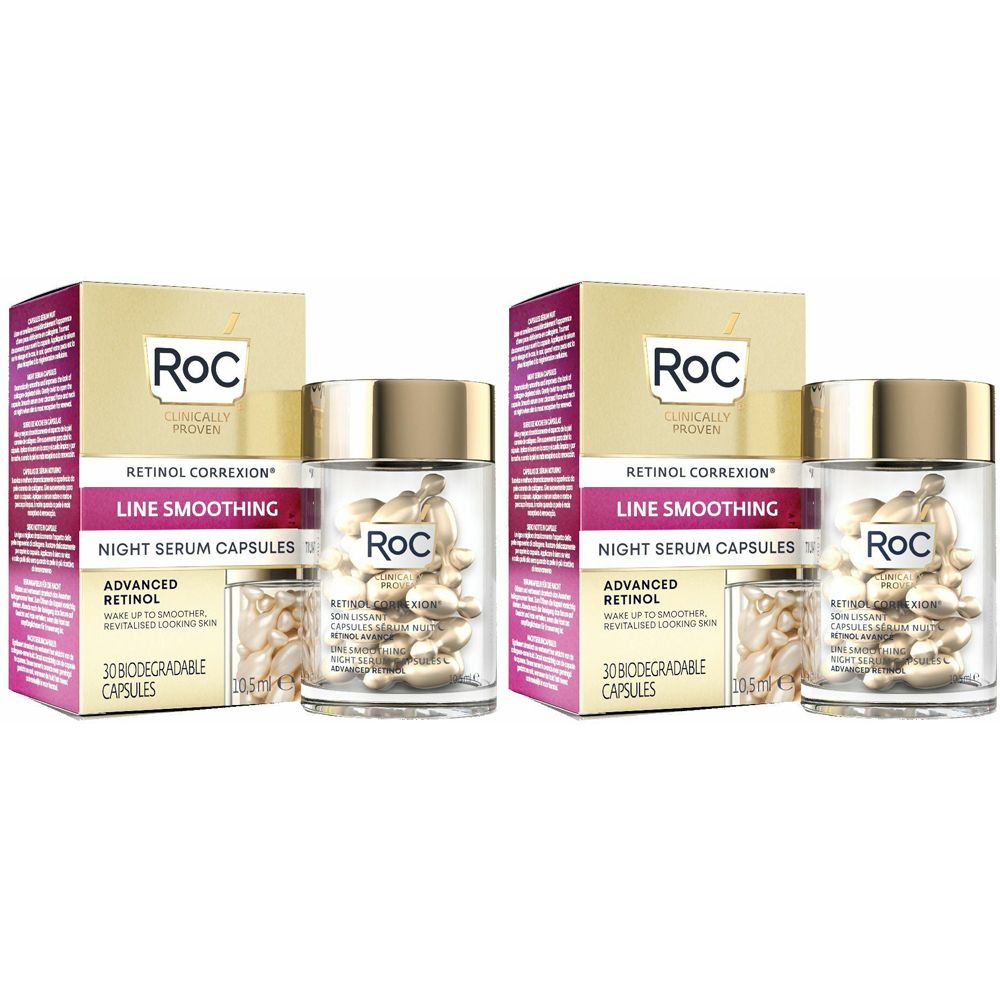 ROC RETINOL CORREXION® Line Smoothing Siero Notte in Capsule Set da 2