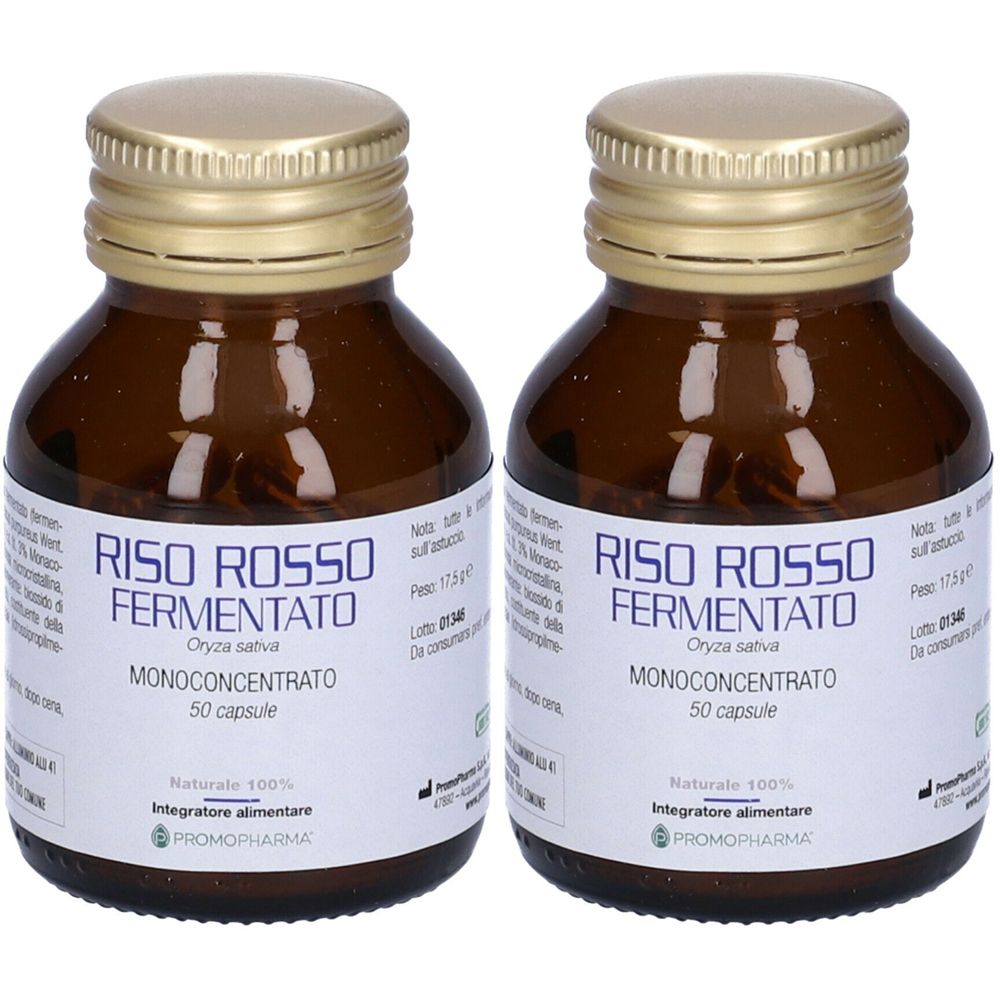 PromoPharma® Riso Rosso Fermentato Set da 2