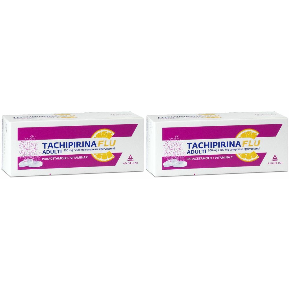 TACHIFLUACTIV ADULTI 500 mg / 200 mg compresse effervescenti Set da 2