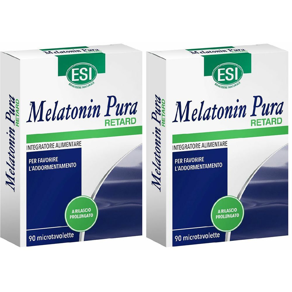 ESI Melatonina Pura® Retard Microtavolette Set da 2