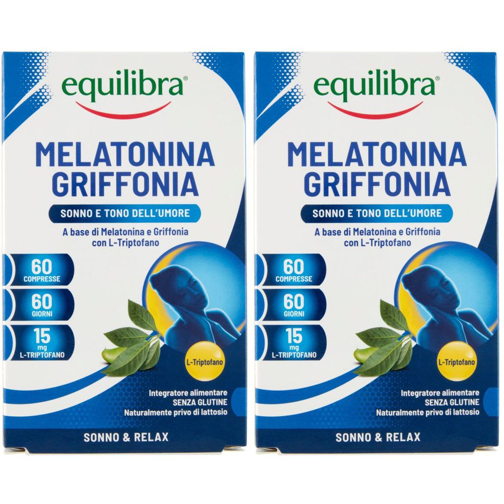 Equilibra® Melatonina + Griffonia Set da 2