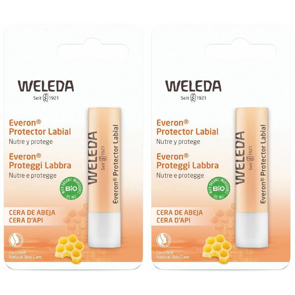 WELEDA Proteggi Labbra Everon Set da 2
