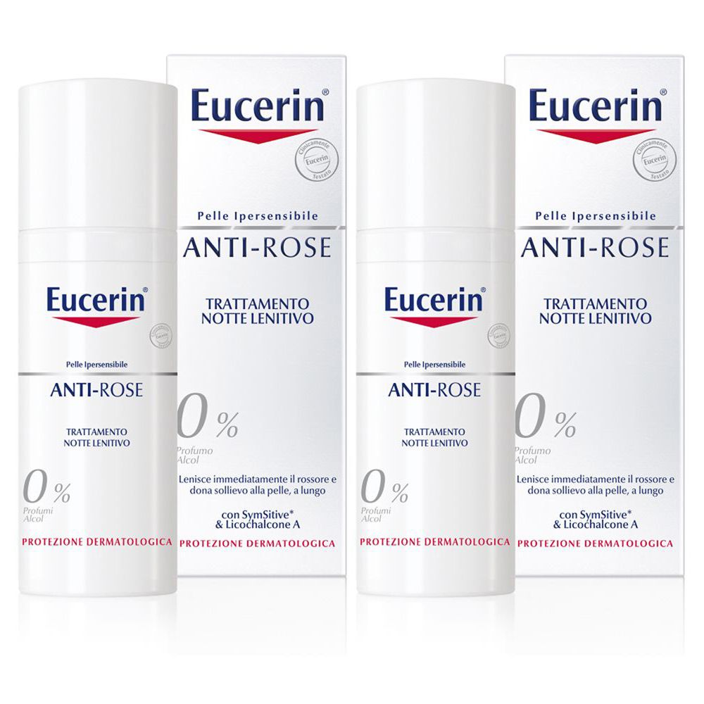 Eucerin ANTI-ROSE Trattamento Lenitivo Notte 50 ml Set da 2