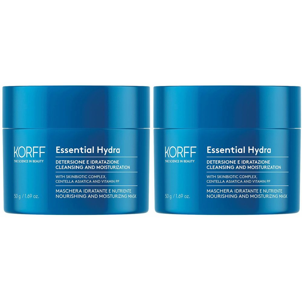 KORFF Essential Maschera Idratante e Nutriente Set da 2