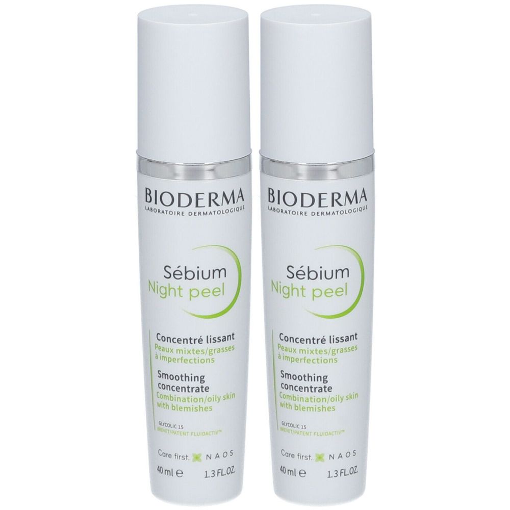 BIODERMA Sebium Night Peel Concentrato peeling levigante notte Set da 2