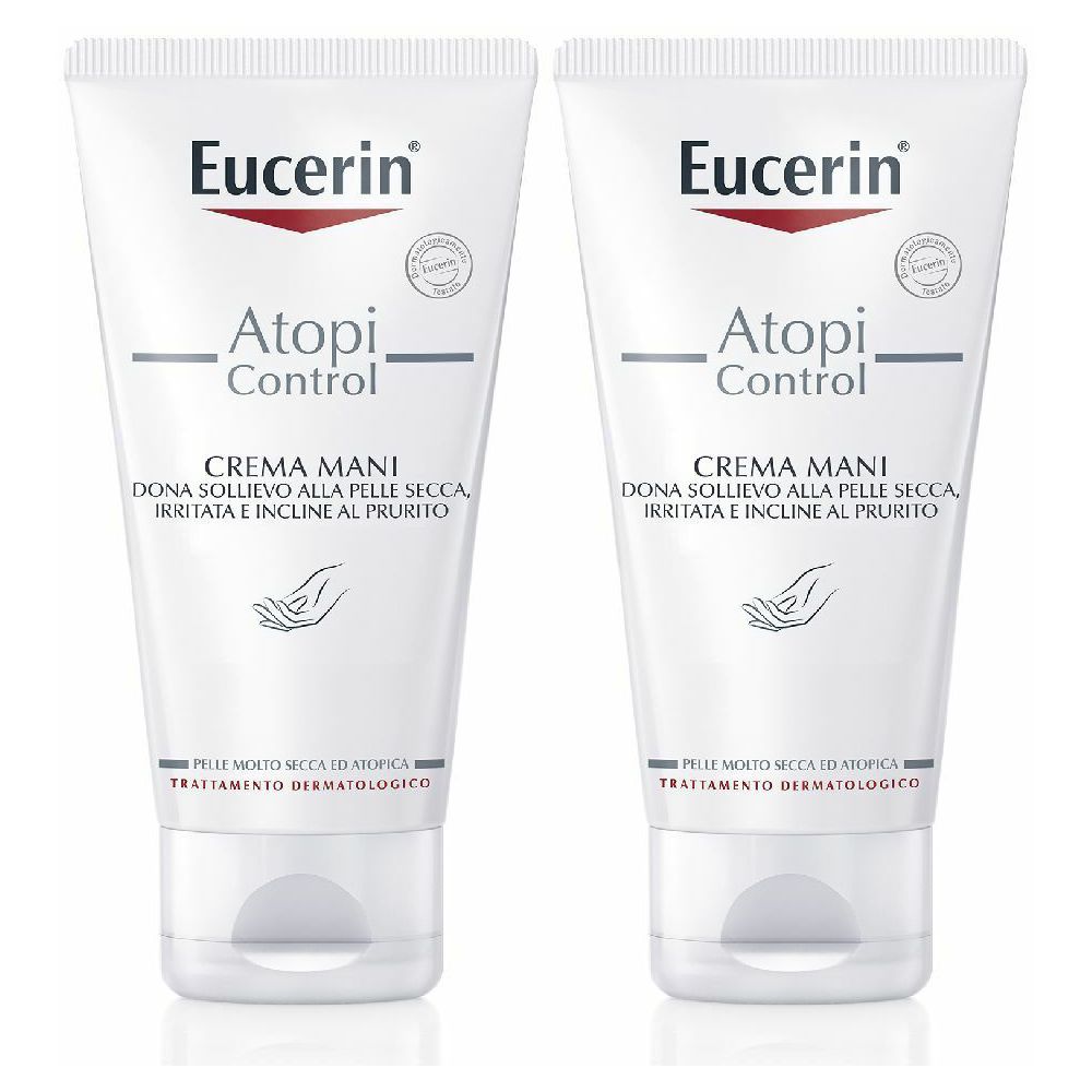 Eucerin AtopiControl Crema Mani 75 ml Set da 2