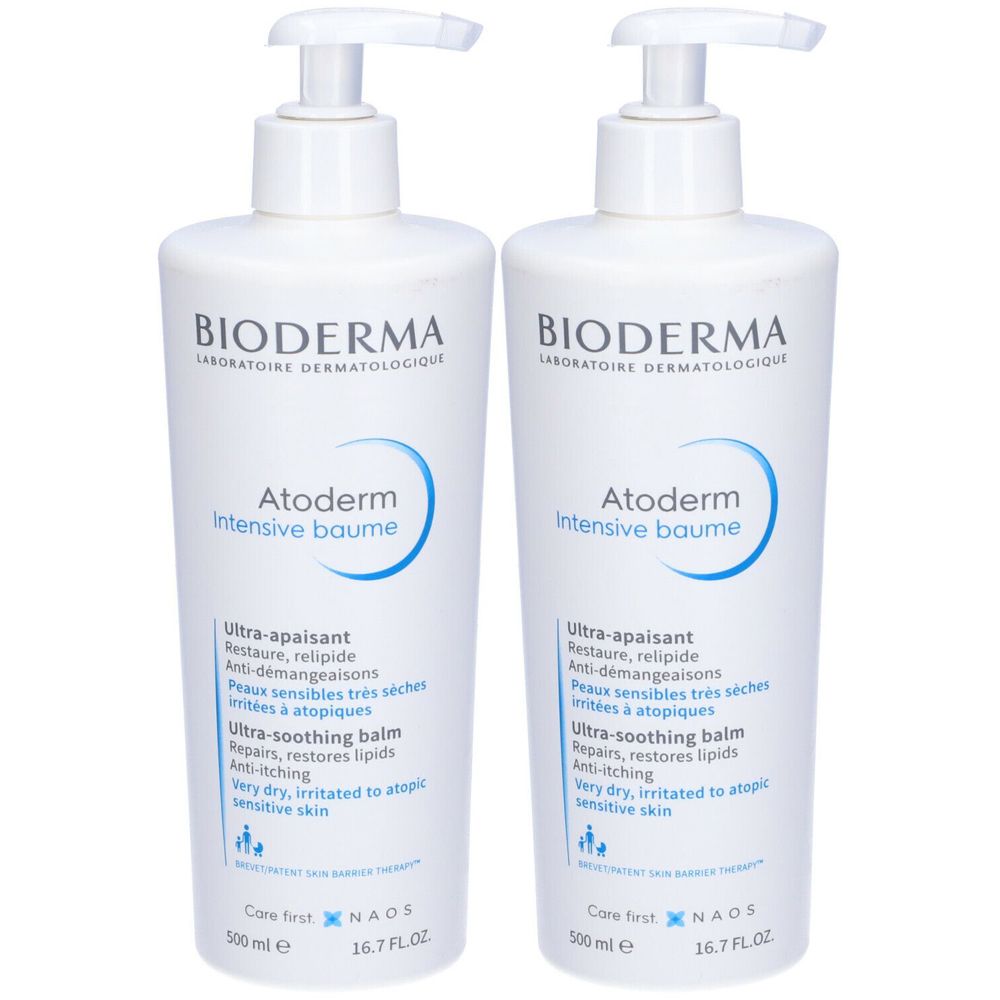 BIODERMA Atoderm Intensive Baume Balsamo ultra lenitivo pelle atopica Set da 2