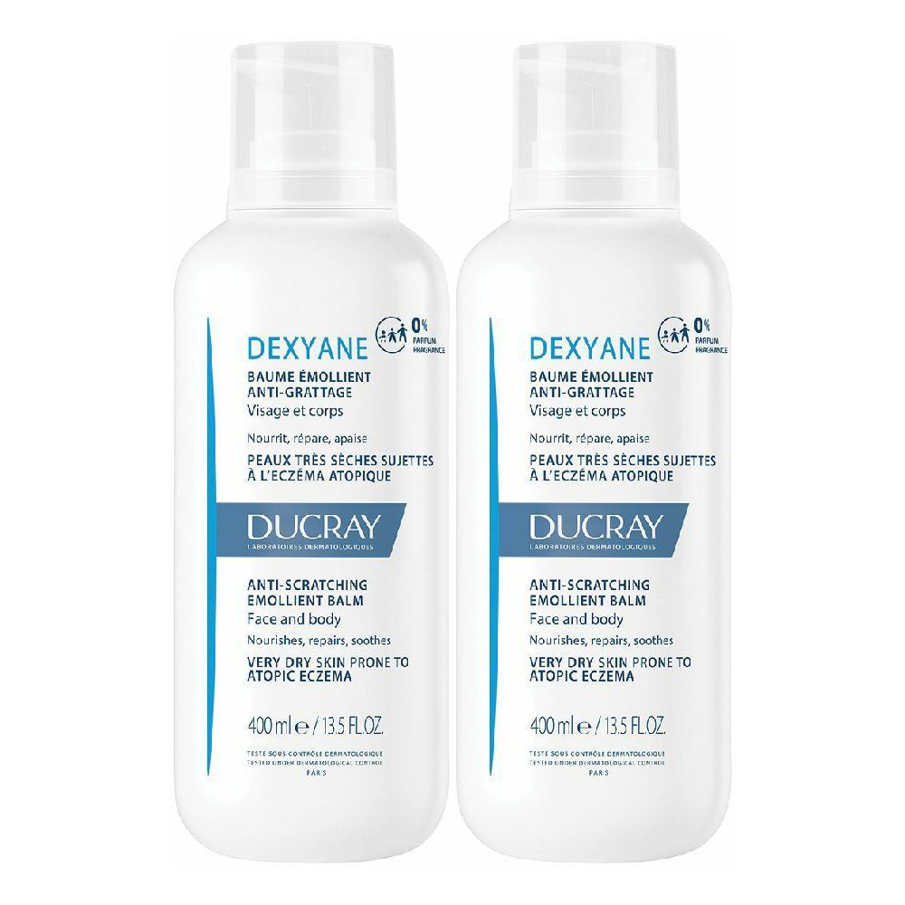 DUCRAY Dexyane Balsamo Emolliente Anti-Grattage 400 ml Set da 2