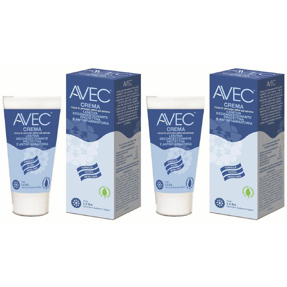 Avec® Crema Lenitiva Decongestionante Set da 2