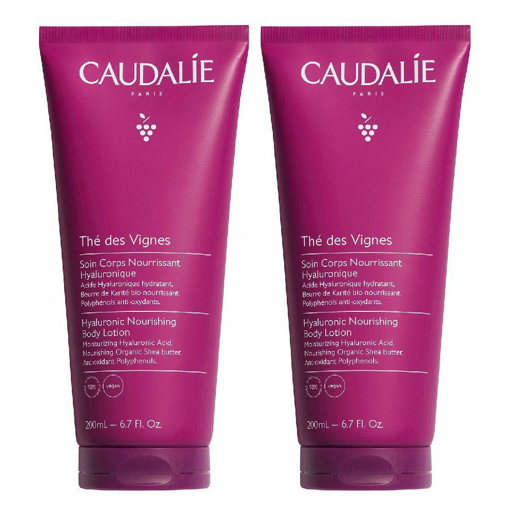 CAUDALIE Thé des Vignes Trattamento Corpo Ialuronico Nutriente Set da 2