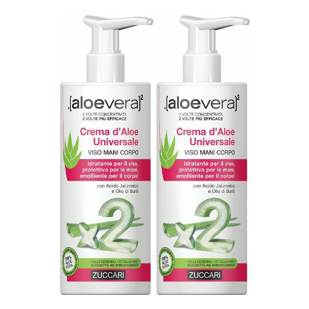 ®[aloevera]² Crema d'Aloe Universale Viso Mani Corpo Set da 2