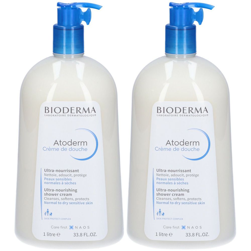 BIODERMA Atoderm Crème de douche Crema lavante detergente pelle secca Set da 2
