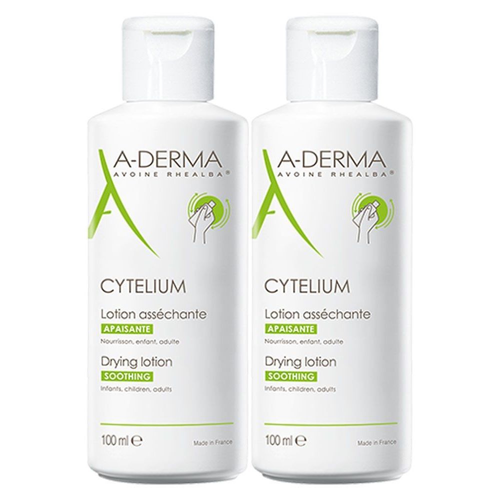 A-DERMA Cytelium Lozione Assorbente Lenitiva Set da 2