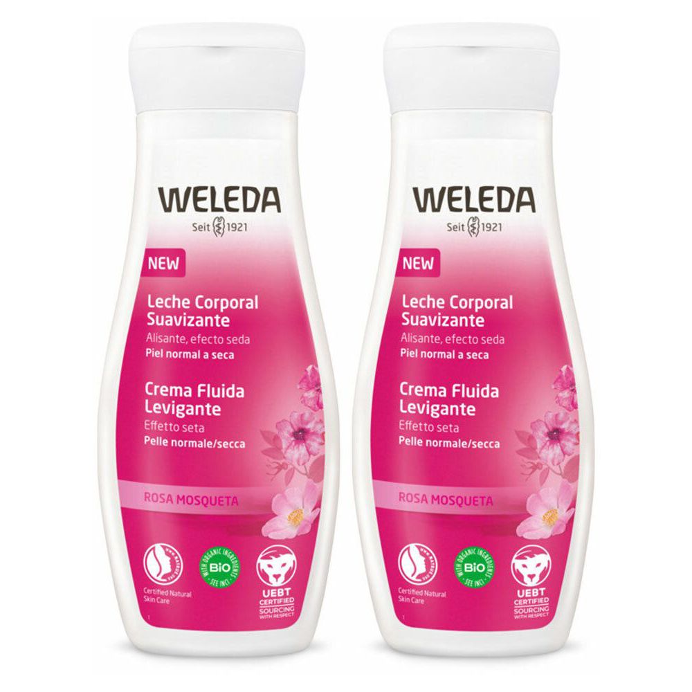 WELEDA Rosa Mosqueta Crema Fluida Levigante Set da 2