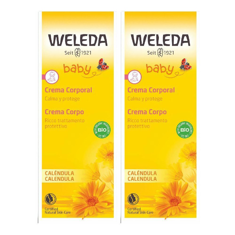 WELEDA Baby Crema Corpo Calendula Set da 2