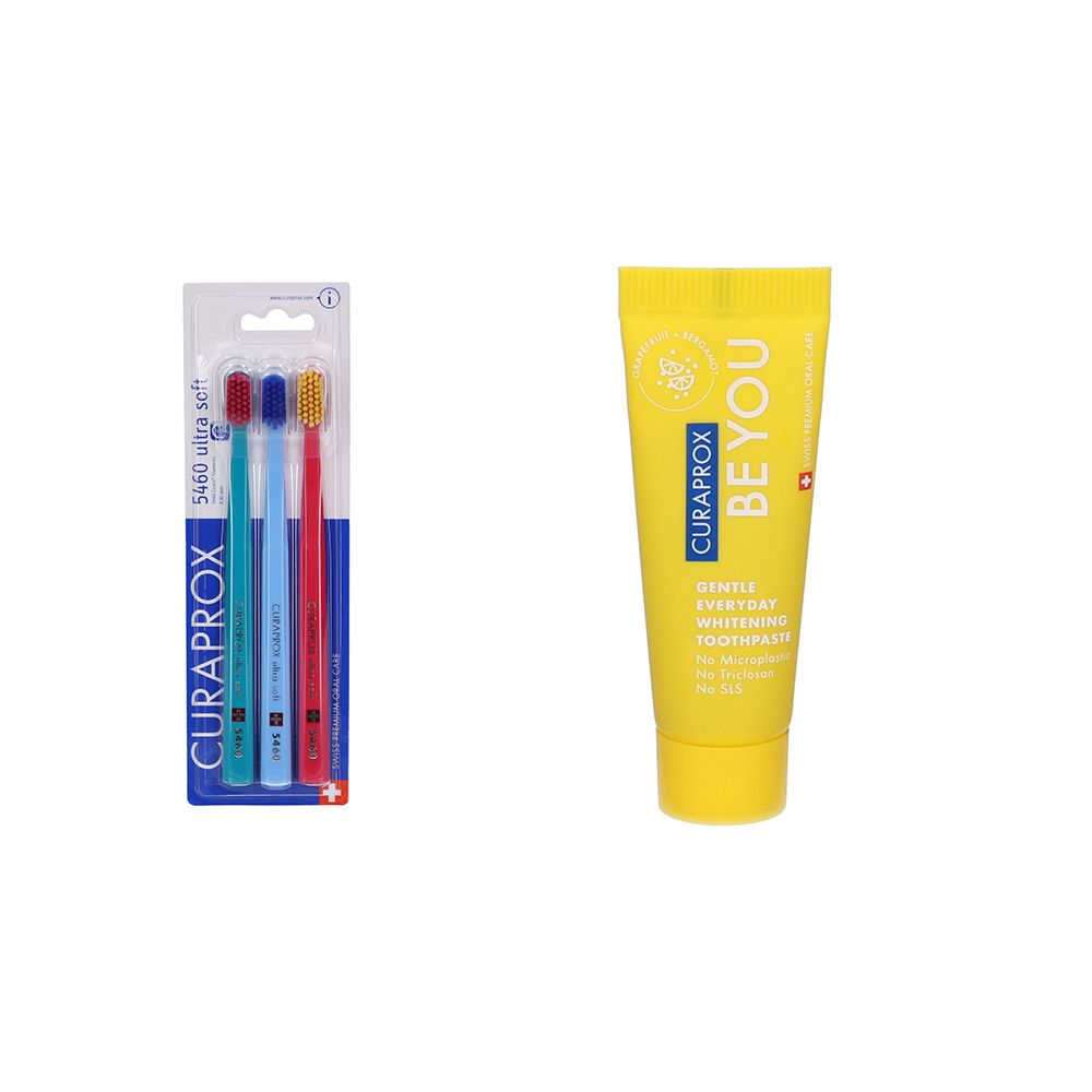 Curaprox Dentifricio Be You Pompelmo 10ml + CS 5460 Trio Ultra Soft