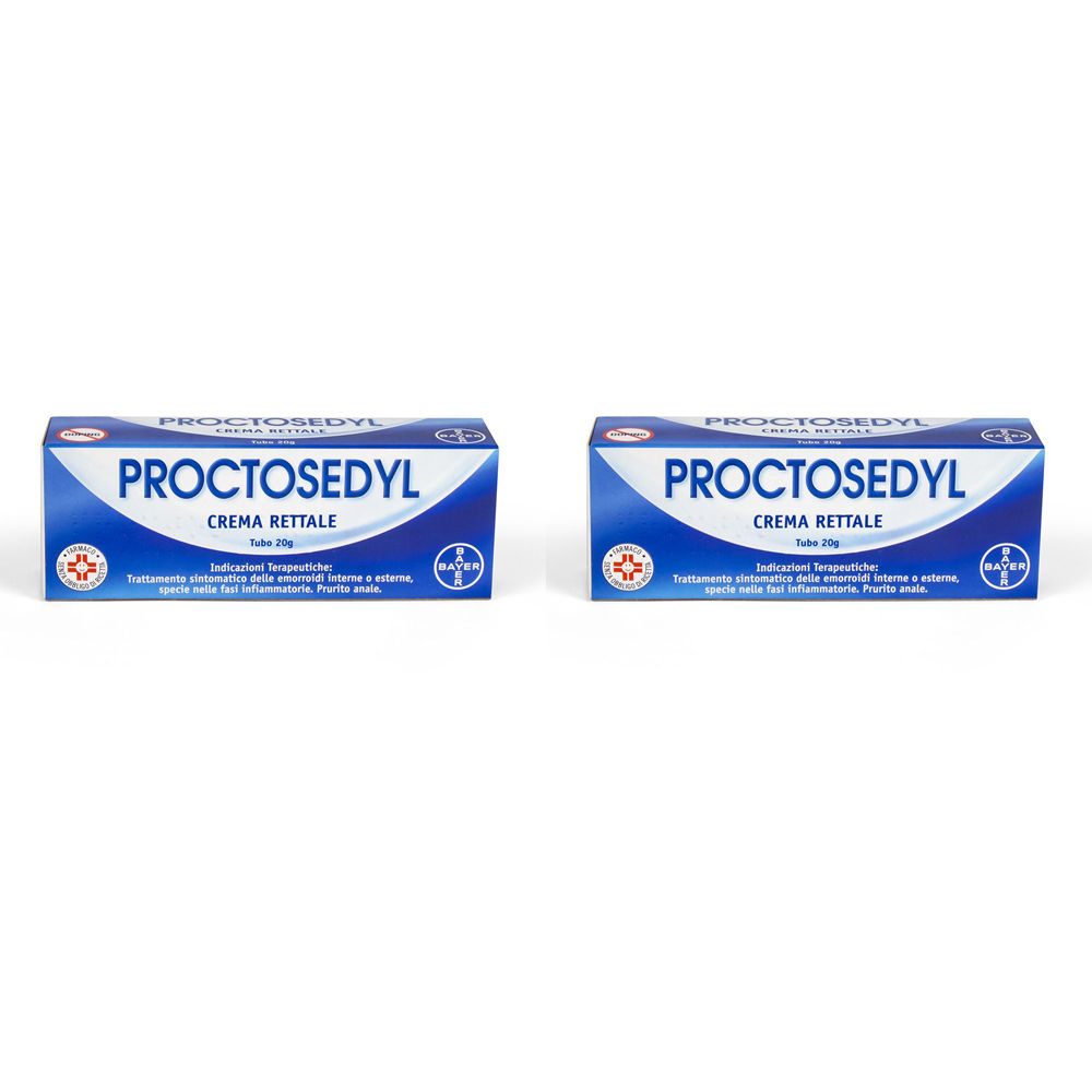 Proctosedyl Crema Rettale Emorroidi e Prurito Anale Set da 2