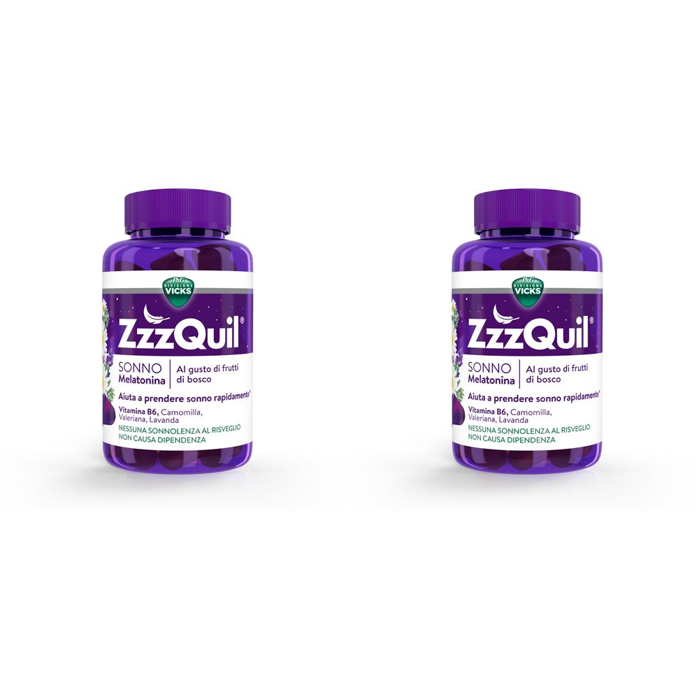 ZzzQuil Natura Melatonina Pastiglie Gommose Set da 2