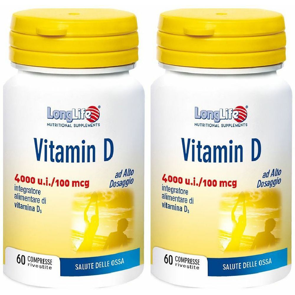 LongLife® Vitamin D 4000 u.i. 100 mcg Set da 2