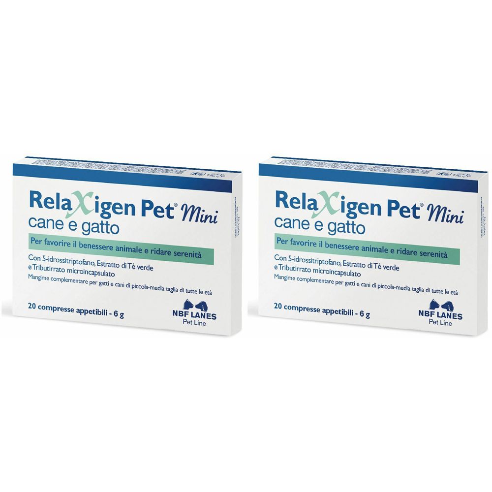 NBF Lanes Relaxigen Pet Mini Compresse Cane e Gatto Set da 2
