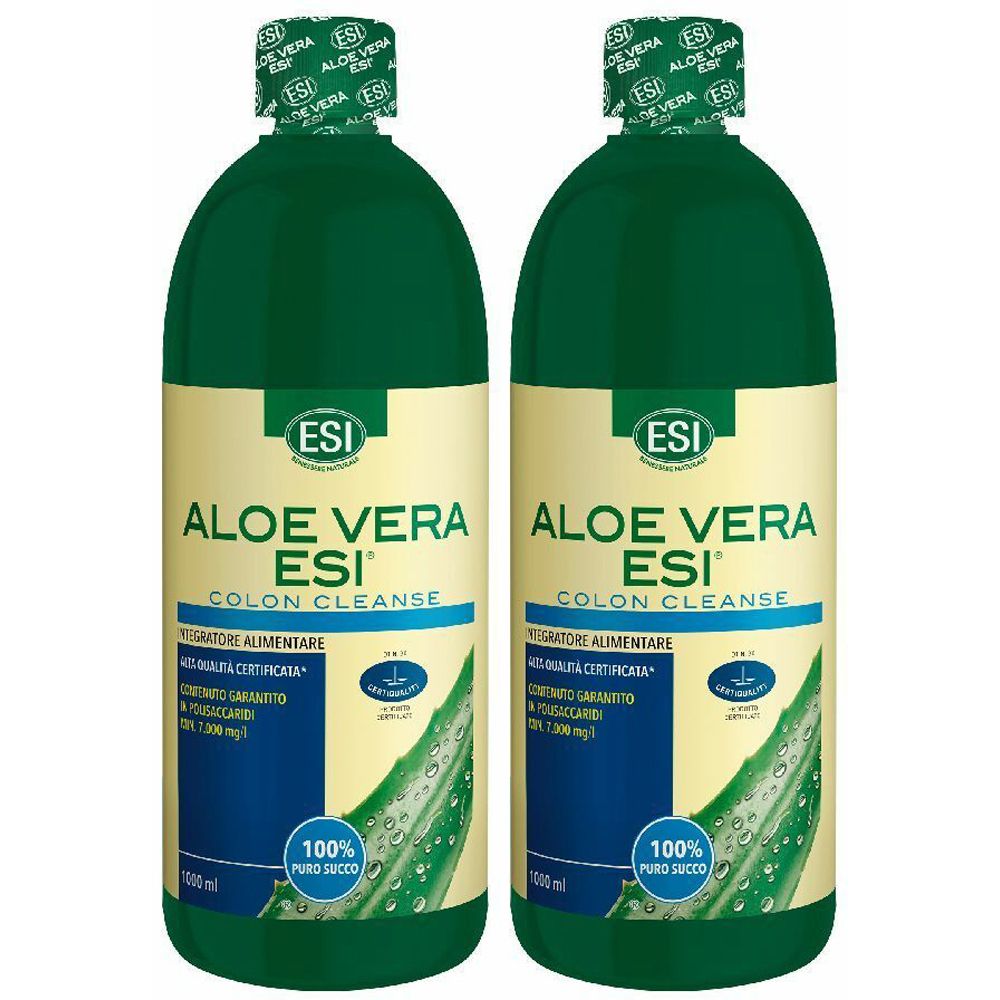 ESI Aloe Vera Succo Colon Cleanse Set da 2