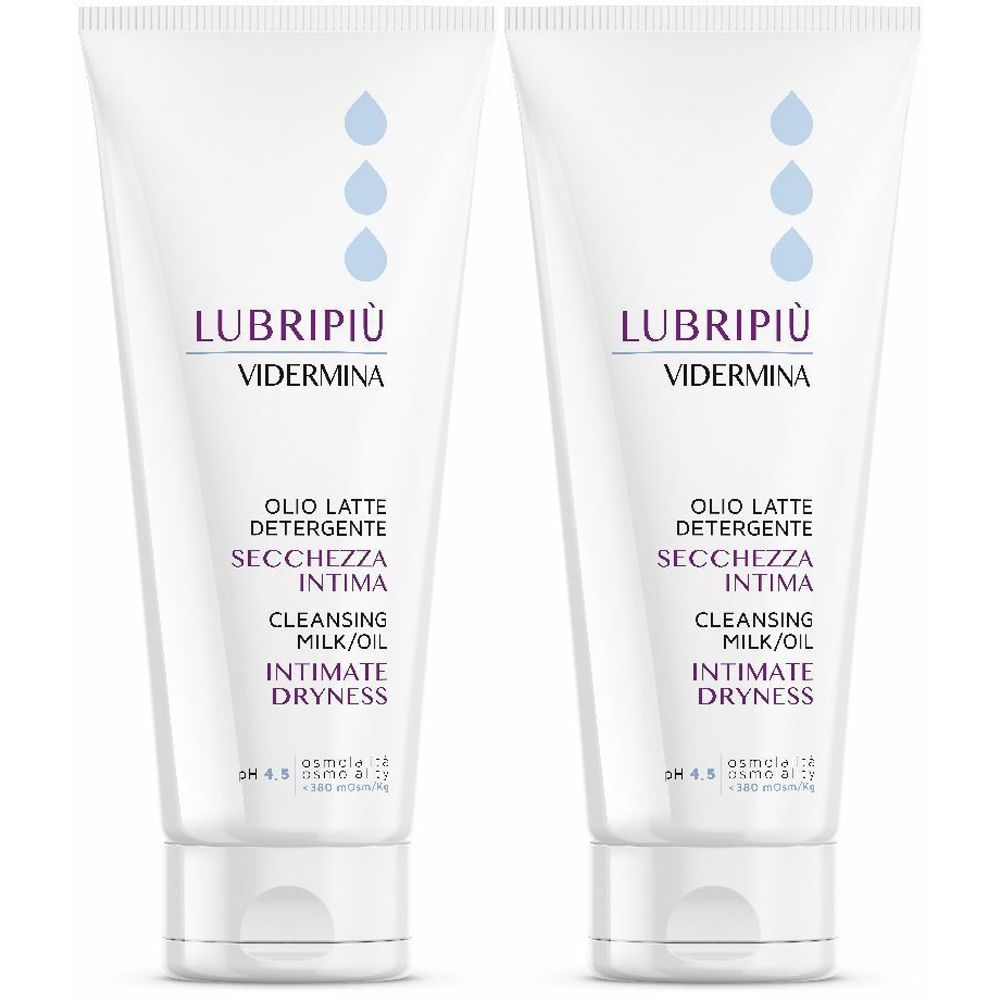 Lubripiù Vidermina Olio Latte Detergente Set da 2