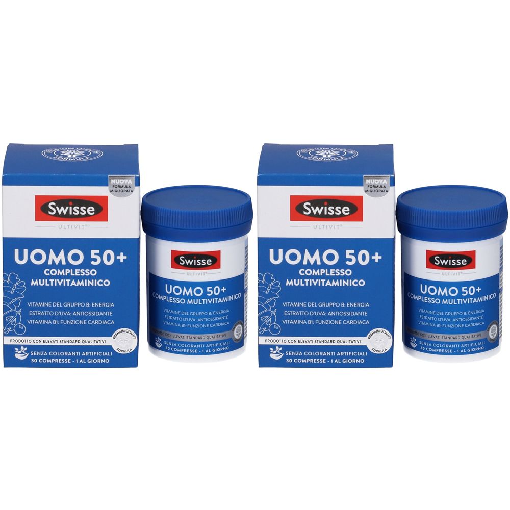 Swisse Uomo 50+ Complesso Multivitaminico Set da 2