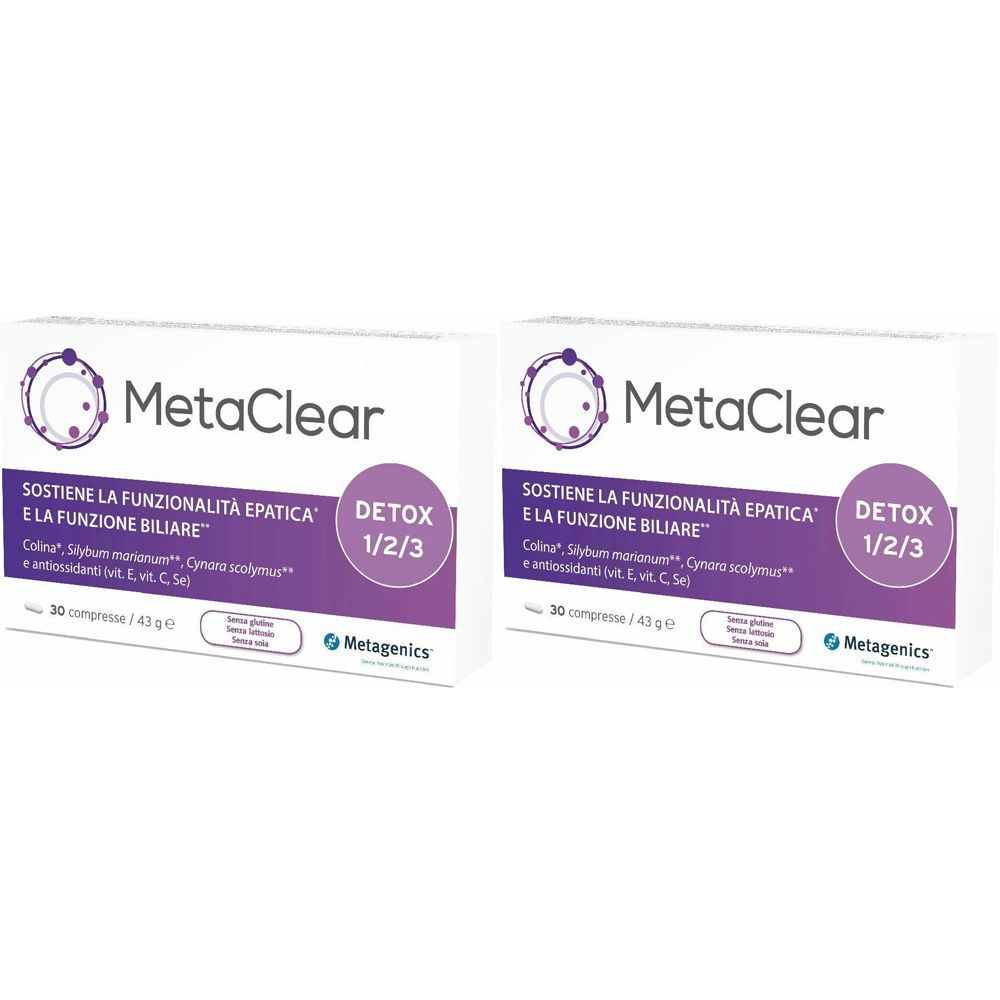 Metagenics™ MetaClear® 30 Compresse Set da 2