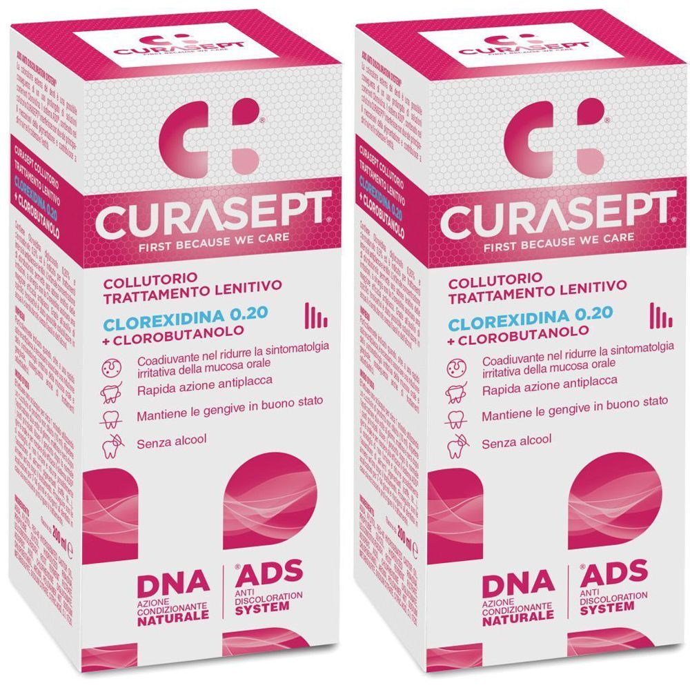 CURASEPT® Colluttorio Trattamento Lenitivo Set da 2