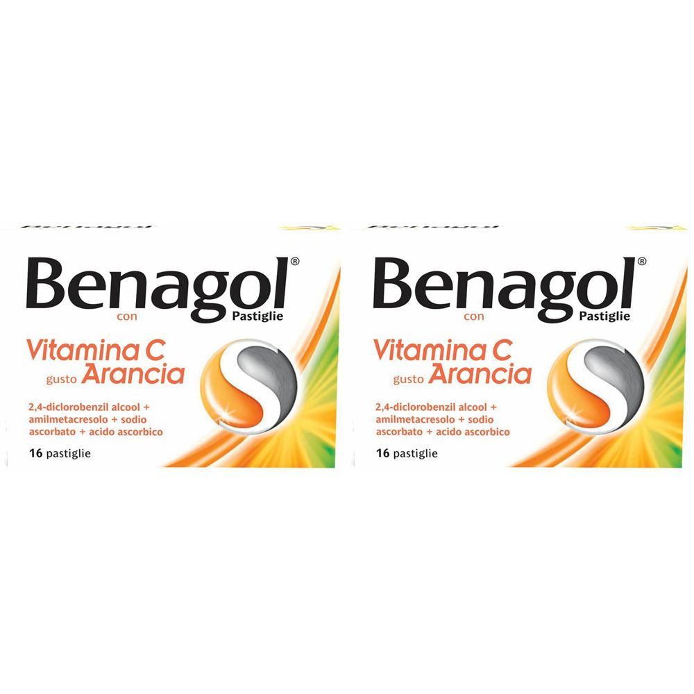 BENAGOL® Vitamina C Gusto Arancia Pastiglie Set da 2