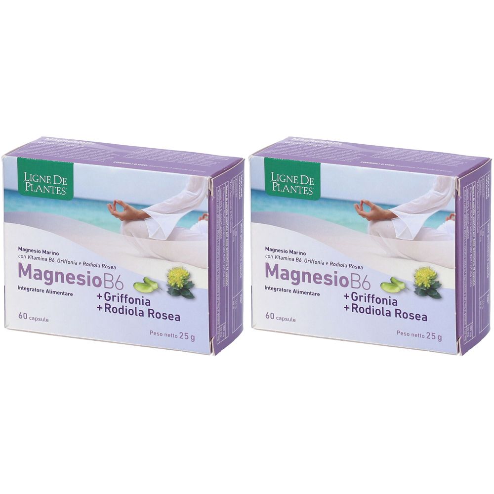 Ligne De Plantes Magnesio B6 + Griffonia + Rodiola Rosea Set da 2