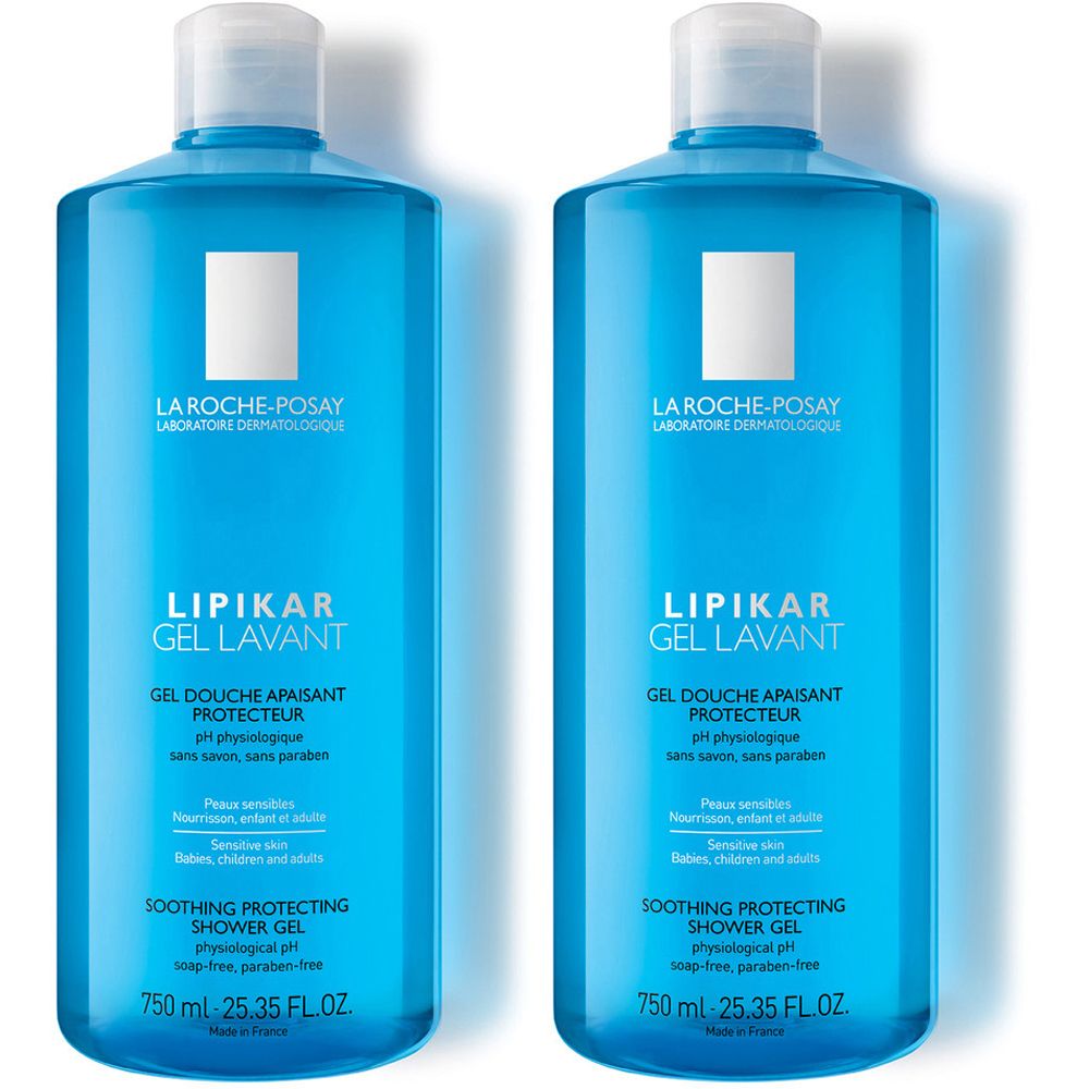 La Roche-Posay Lipikar Gel Lavante Lenitivo Protettivo 750 ml Set da 2