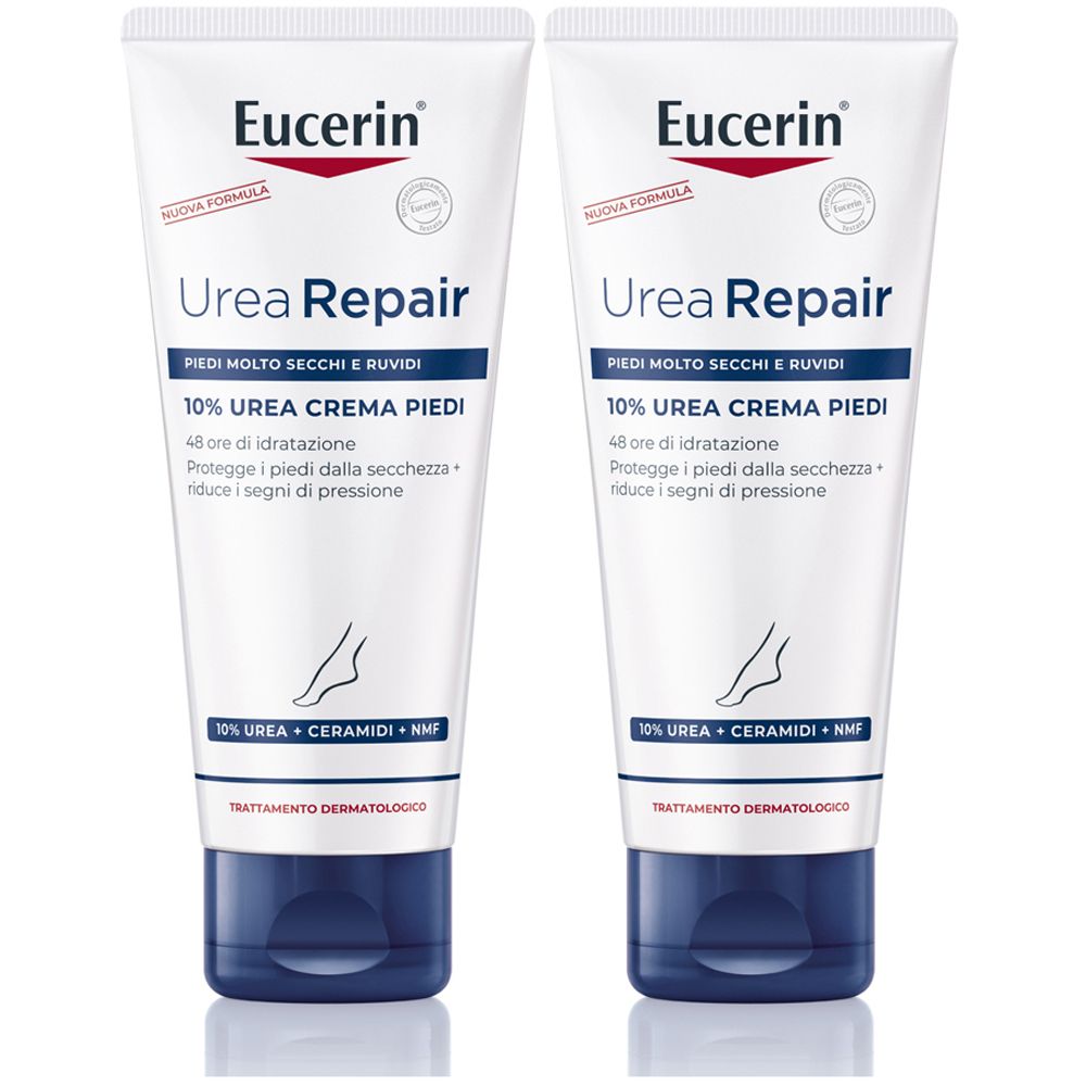 Eucerin Urearepair Plus 10% Crema Piedi Rigenerante 100 ml Set da 2