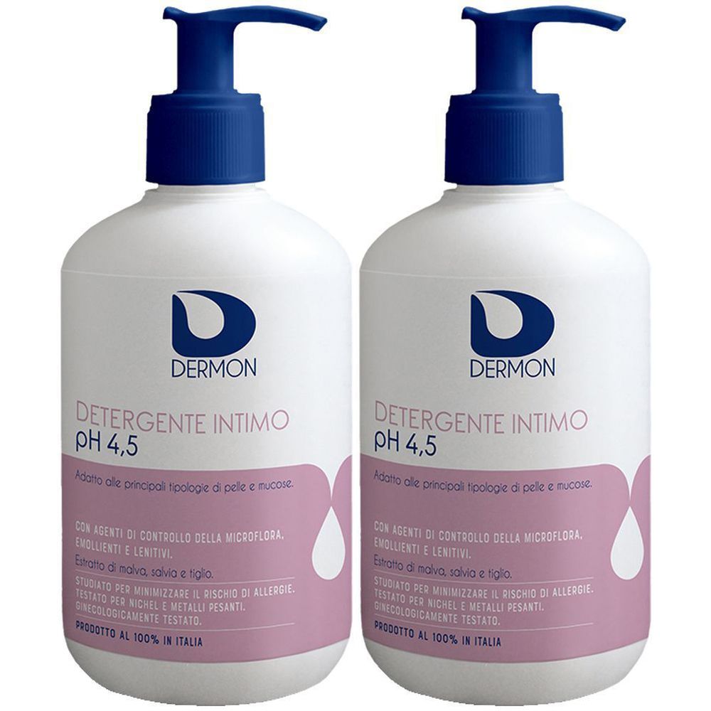Dermon Detergente Intimo pH 4,5 Set da 2