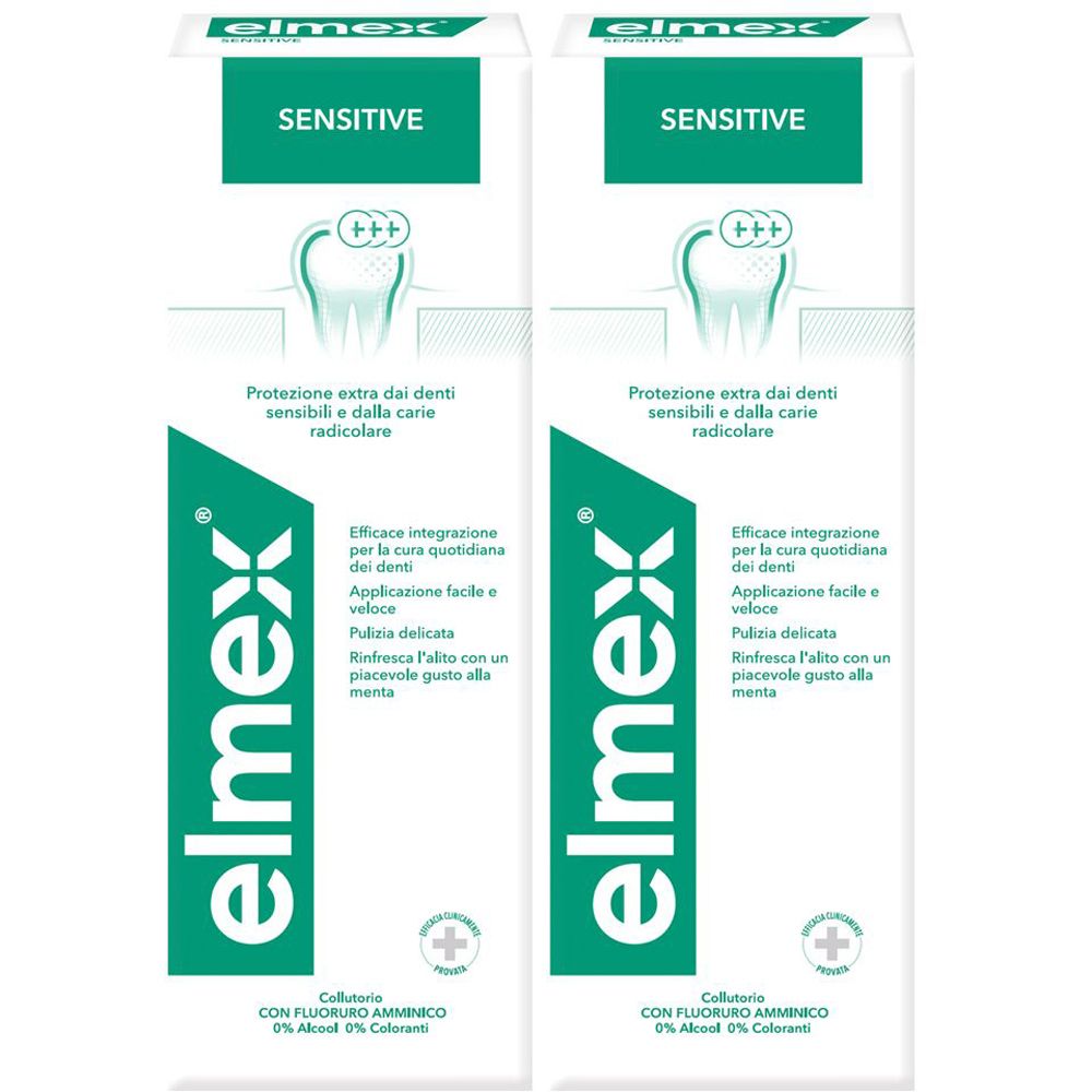 elmex® Collutorio Sensitive Denti Sensibili Set da 2