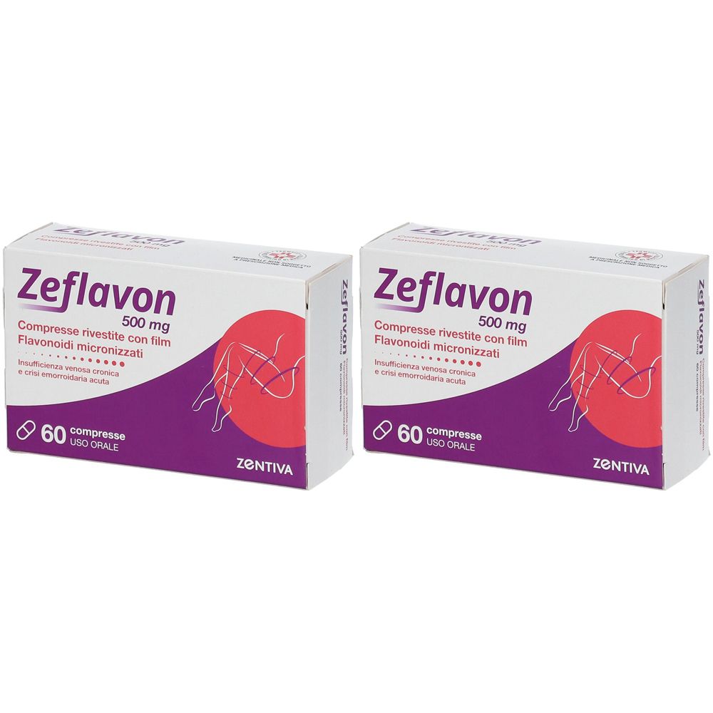 Zeflavon 500 mg Compresse Rivestite Set da 2