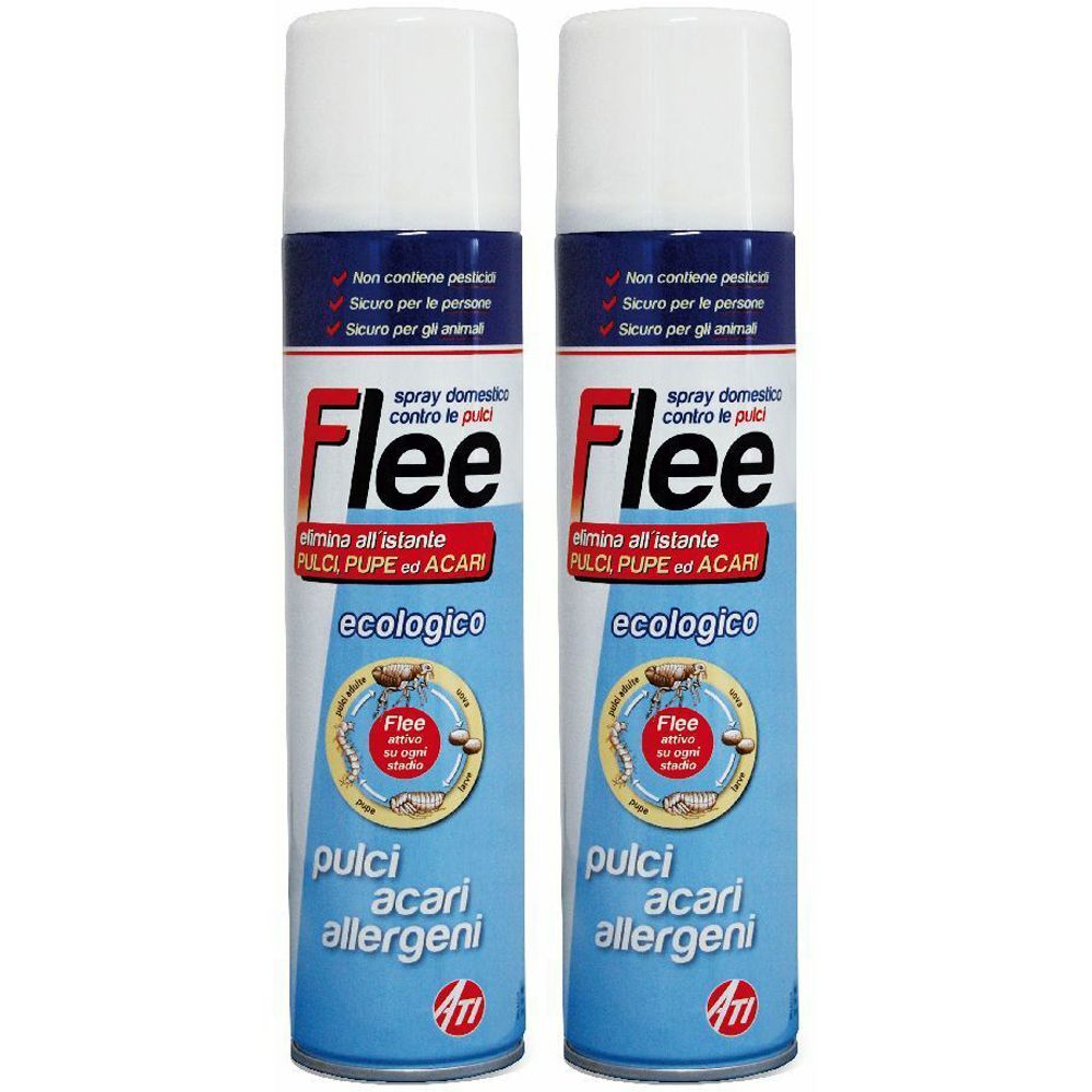 Flee Spray Domestico Contro le Pulci Set da 2