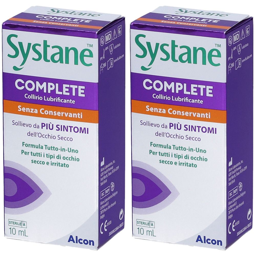 Systane™ COMPLETE Collirio Lubrificante Senza Conservanti Set da 2