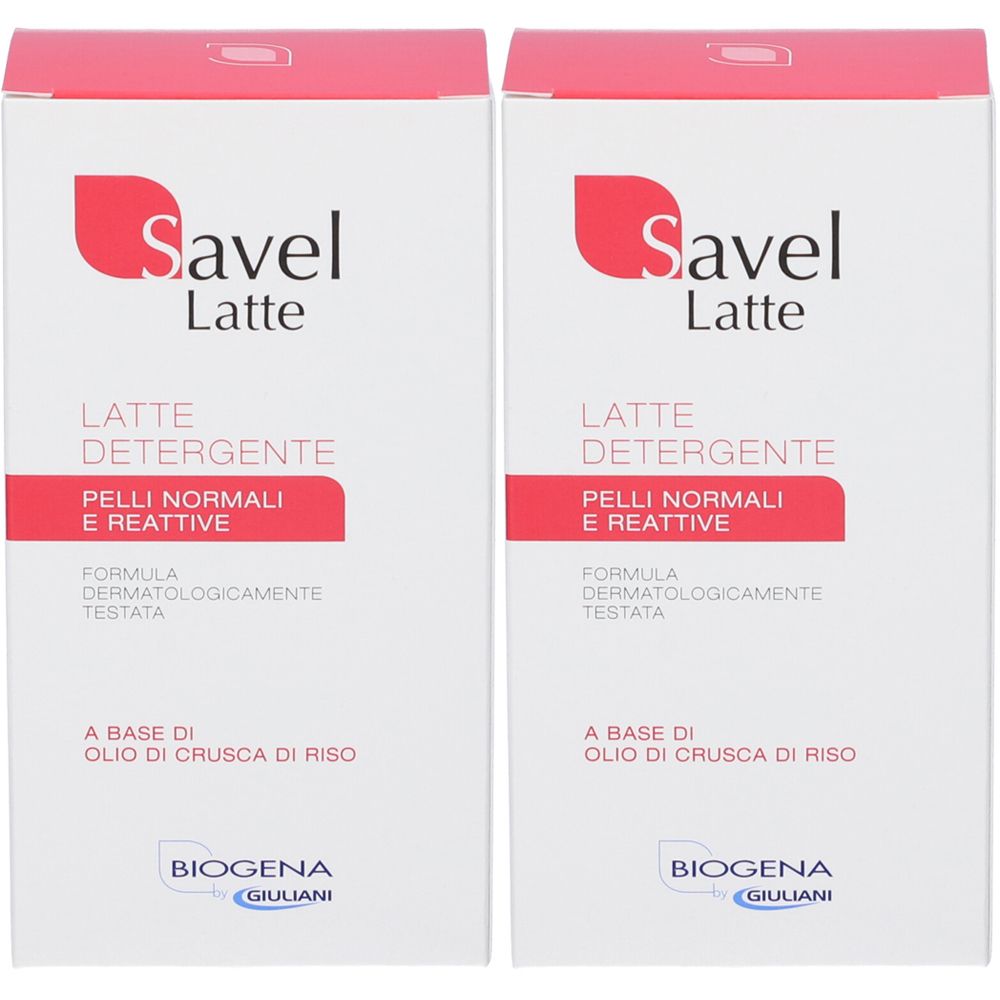 Biogena Savel Latte Detergente Set da 2