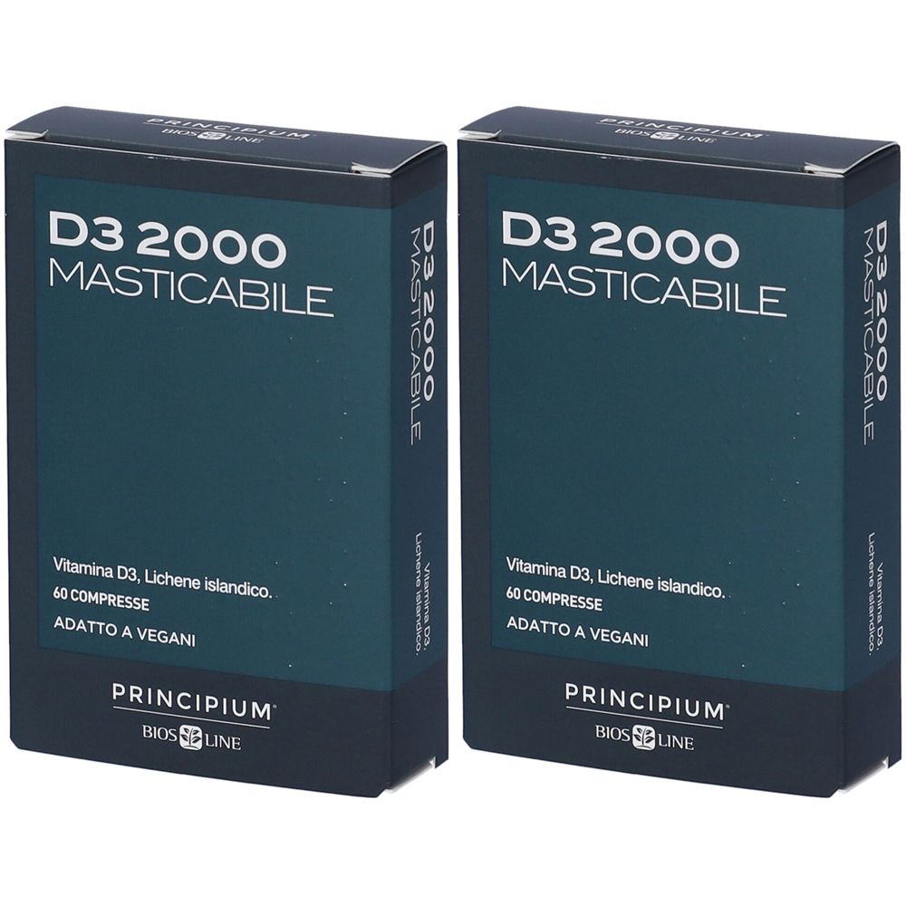 BIOS LINE Principium® D3 2000 Vegetale Set da 2