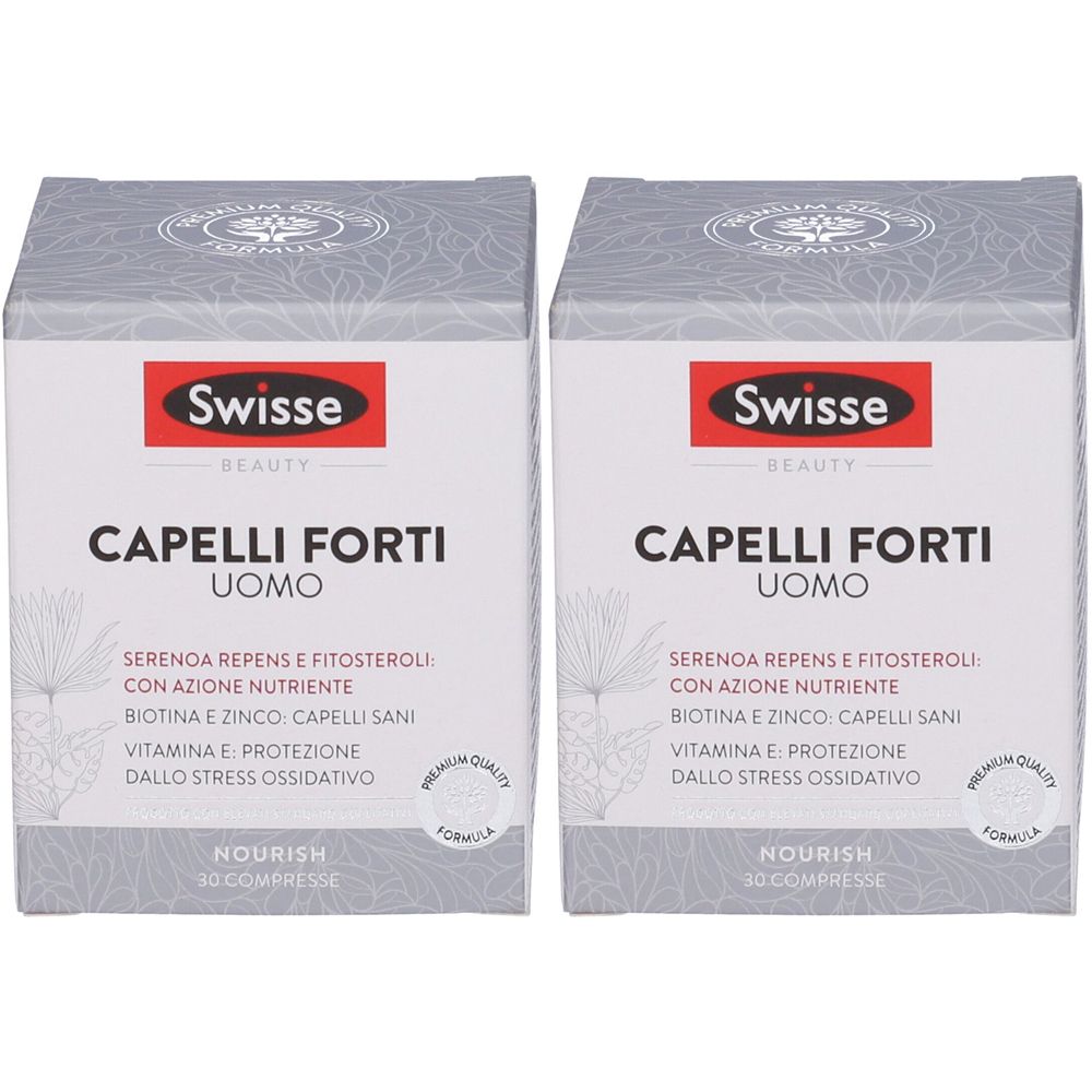 Swisse Beauty Capelli Forti Uomo Set da 2