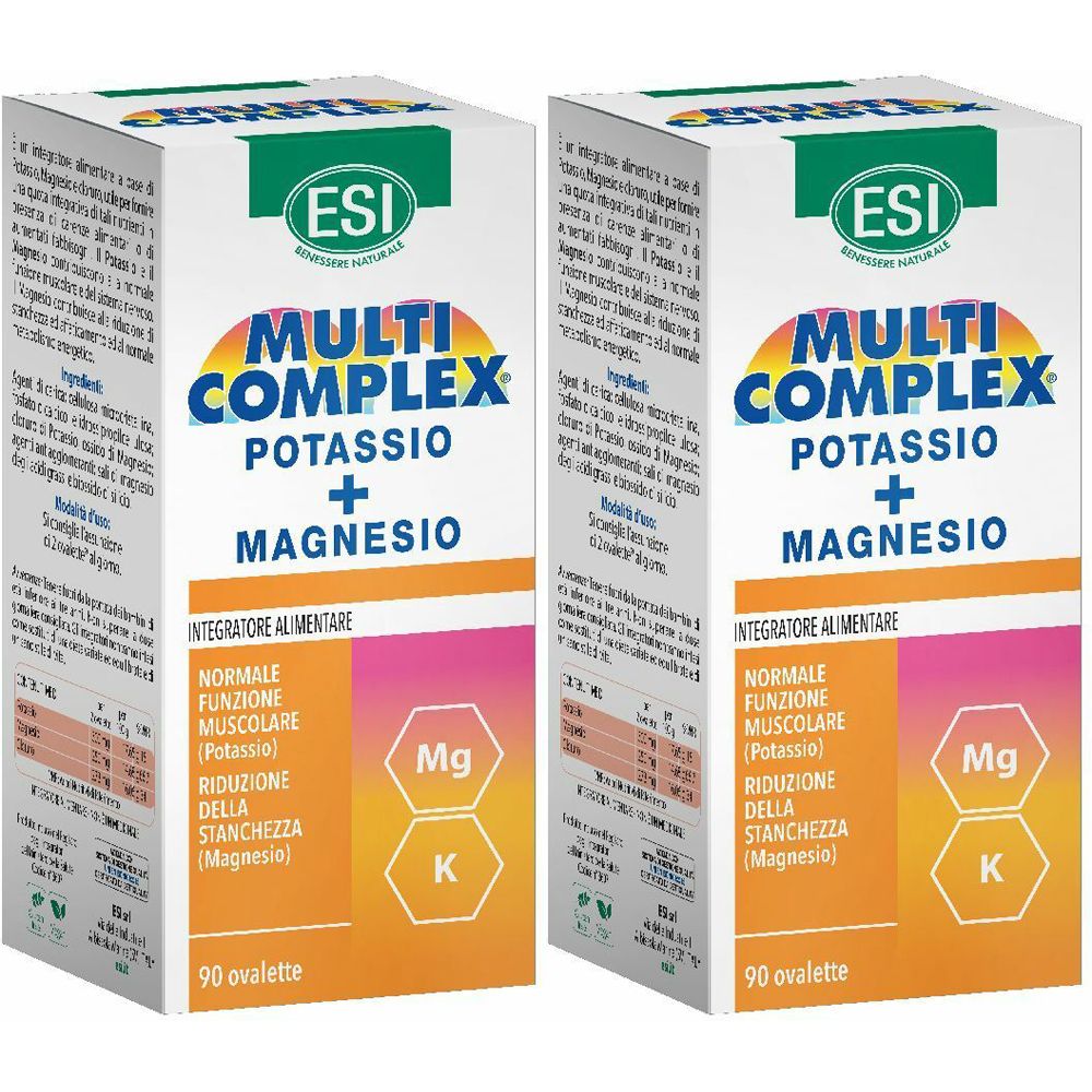 ESI MULTI-COMPLEX® Potassio + Magnesio Compresse Ovalette Set da 2