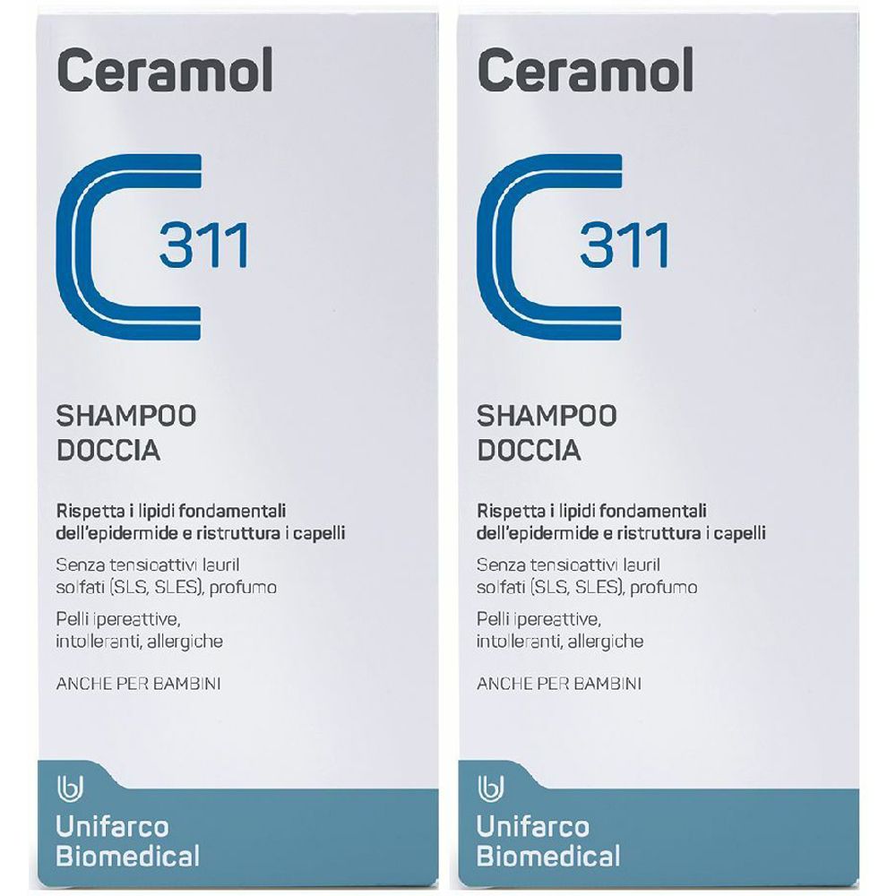 Ceramol 311 Shampoo Doccia Set da 2