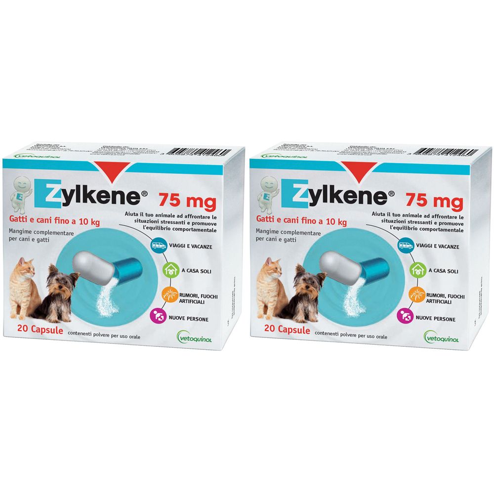 Zylkene® 75mg gatti e cani 10 kg Set da 2