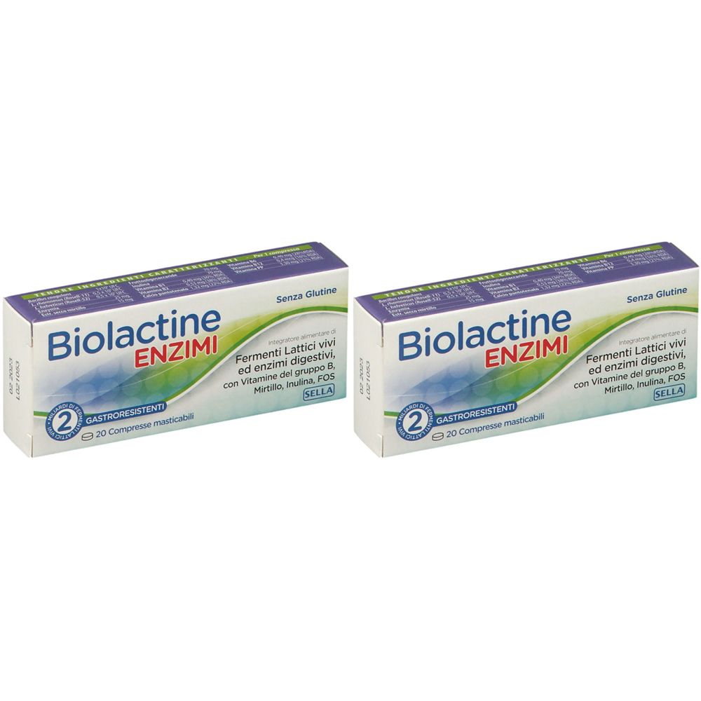 Biolactine 2 Enzimi Set da 2