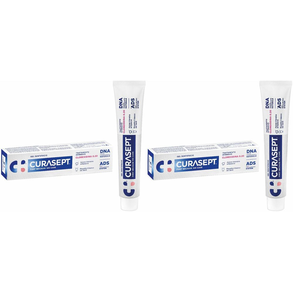 CURASEPT® Gel Dentifricio  Clorexidina 0,20 Set da 2