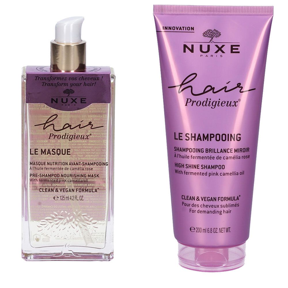 NUXE Hair Prodigieux® Maschera Nutriente Pre-Shampoo + High Shine Sham